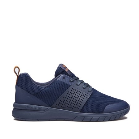 Supra Scissor Mens Low Tops Shoes Navy UK 08TXE